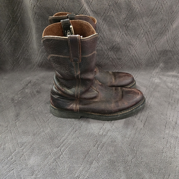 Roper Work Boots Mens Sz 12D Brown Leather Western Boot. - Picture 1 of 9